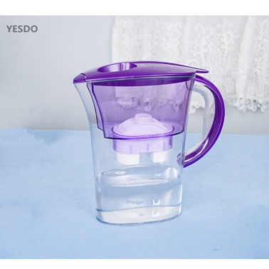 YESDO Large Water Filter Pitcher for Tap and Drinking Water with Filter Change Indicator + 1 Standard Filter