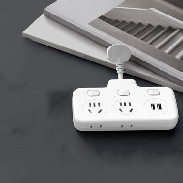 Luvsmart Electrical plugs and sockets Triple Outlet Extender, 4 extended Grounded Wall Tab,with USB C